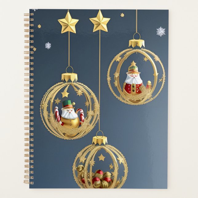 Agenda Adornos Navideños Elegantes (Anverso)