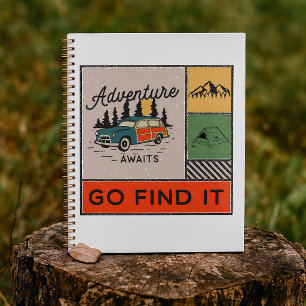 Agenda Adventure Await Go Find It Retro Camping Travel