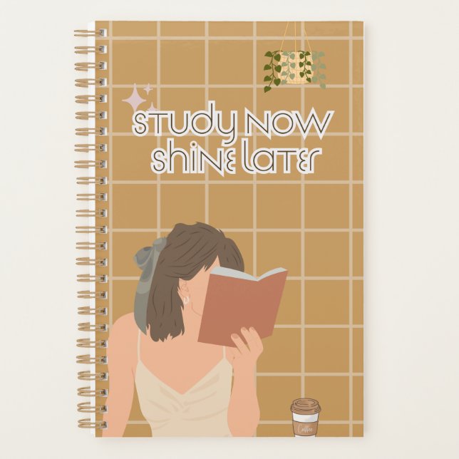 Agenda Aesthetic Study Vibes Journal (Anverso)