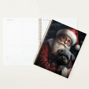 Agenda Affenpinscher con Navidades festivos de Santa Clau