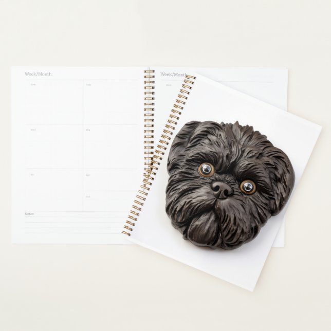 Agenda Affenpinscher inspirado en 3D (Demostración)