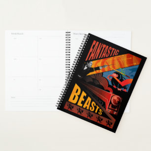 Agenda Afiche de venado de las bestias fantásticas de Ja