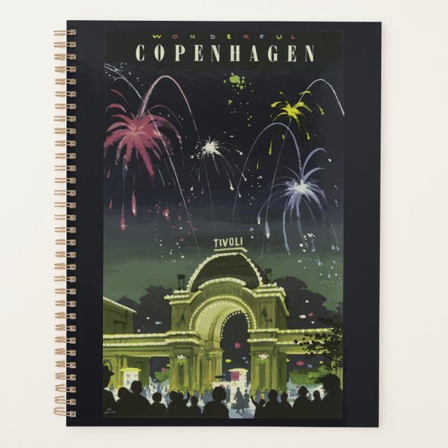 Agenda Afiche de viaje del Ilustracion de Copenhague de é (Anverso)