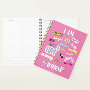 Agenda Afirmaciones positivas de la mujer soy mujer
