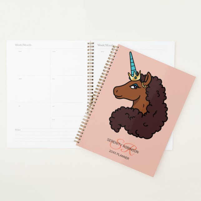 Agenda Afro Unicornio | Único (Demostración)