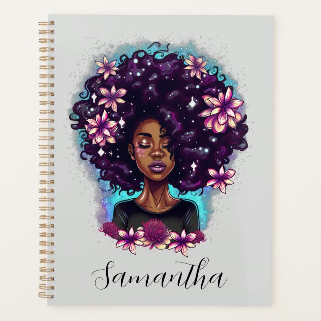 Agenda Afromujer floral esparkling (Anverso)