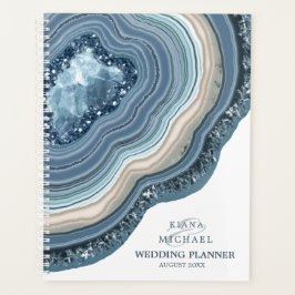 Agenda Agate Geode Purpurina Planes Boda Dusty Blue ID647