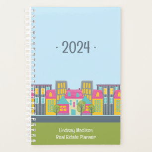 Agenda Agente inmobiliario editable de Cute Realtor de añ
