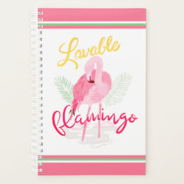 Agenda Agradable flamenco rosa tropical