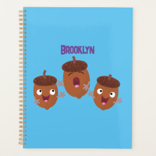 Agenda Agradables bellotas cantando personalizado para lo
