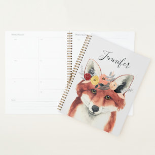 Agenda Agrega tu nombre   Flor Crown Forester Fox