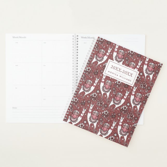 Agenda Agrega tu nombre | Patrón de Llamas divertidas (Demostración)