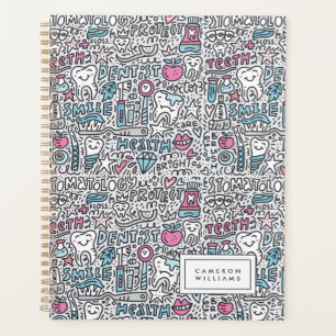 Agenda Agrega tu nombre Patrón de Personalizado dental