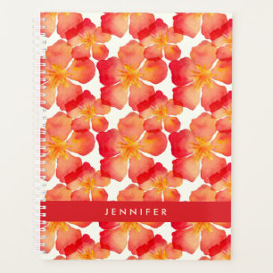 Agenda Agrega tu nombre Patrón floral de Oleander Nara