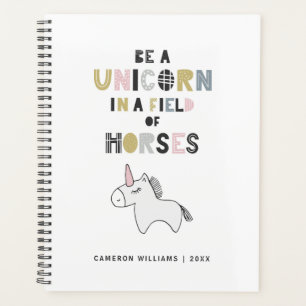 Agenda Agrega tu nombre Ser Un Unicornio En Un Campo De
