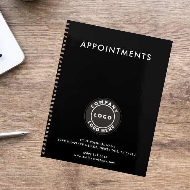 Agenda Agregar citas de empleados de la empresa con logot (Add Business Logo Company Employees Appointments Planner)