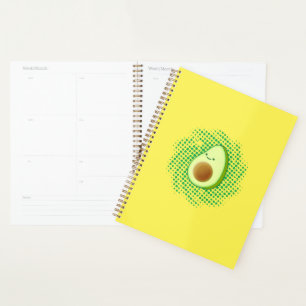 Agenda Aguacate de dibujos animados lindo en vórtice desg