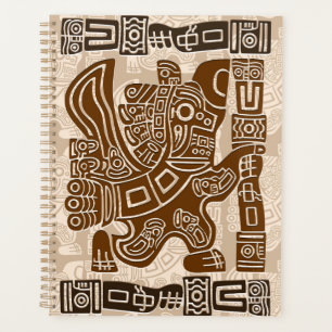 Agenda Águila azteca guerrera arte tribal antiguo