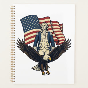 Agenda Águila Patriótica y General Colonial Vintage Vecto