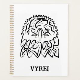 Agenda Águila Tribal Negra y Blanca