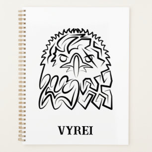 Agenda Águila Tribal Negra y Blanca