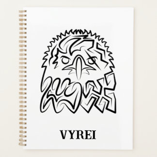 Agenda Águila Tribal Negra y Blanca