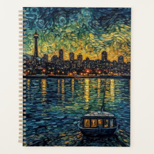 Agenda Aguja del espacio de asientos al estilo van Gogh