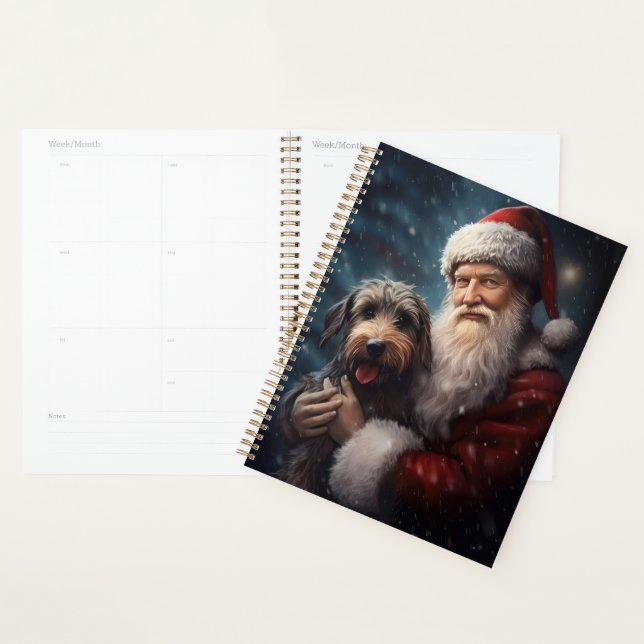 Agenda Airedale con Navidades festivos de Santa Claus (Demostración)