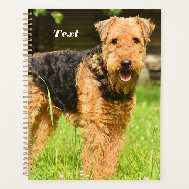 Agenda Airedale Terrier Perro Cachorro (Anverso)