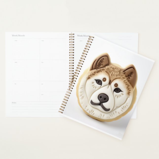 Agenda Akita Perro Inspirado en 3D (Demostración)
