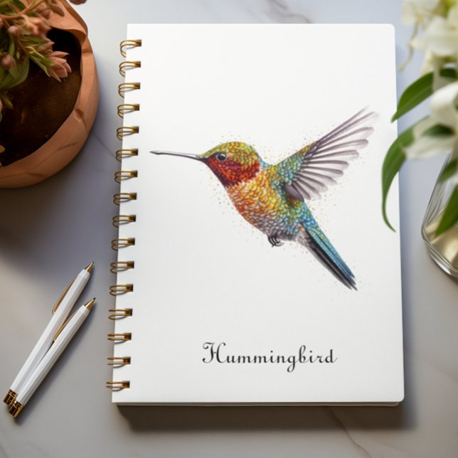 Agenda Alas arcoiris: Vibrante Hummingbird Art, personali (Subido por el creador)