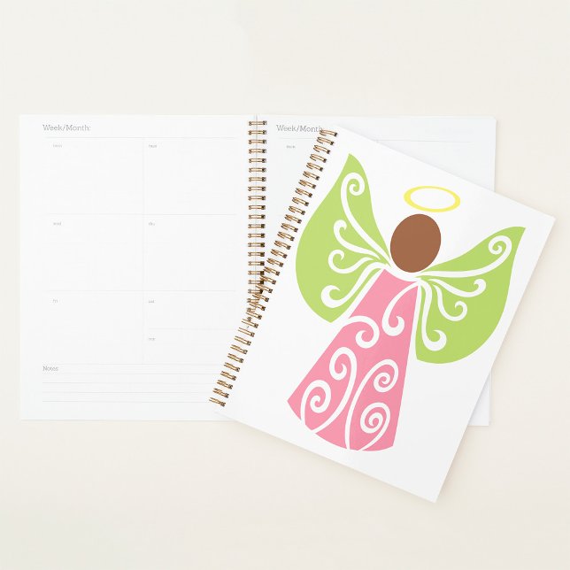 Agenda Alas De Swirl Verde Ángel Rosa Decorativas Espirit (Subido por el creador)