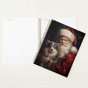 Agenda Alaskan Malamute con Navidades de Santa Claus