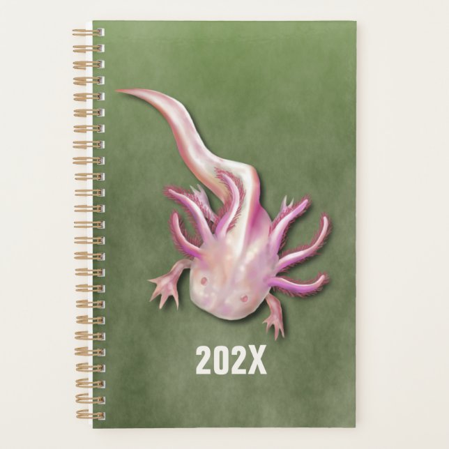 Agenda Albino Axolotl "Pescado a pie" (Anverso)
