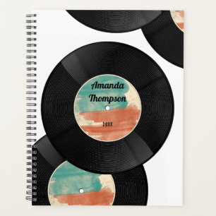 Agenda Álbum de música de grabación de vinilo retro