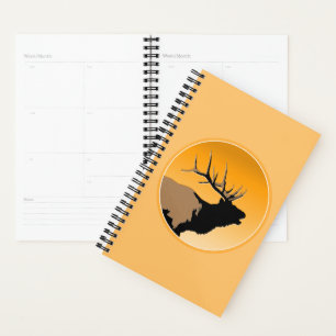 Agenda Alce toro al atardecer original de la vida silvest