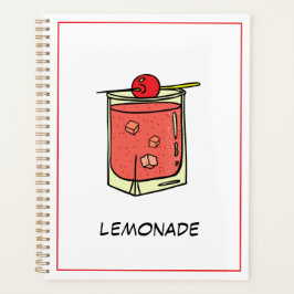 Agenda Alegre Cóctel Moderno Y Fresco Rosa