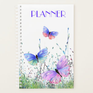 Agenda Alegría de primavera - Mariposas coloridas vuelan
