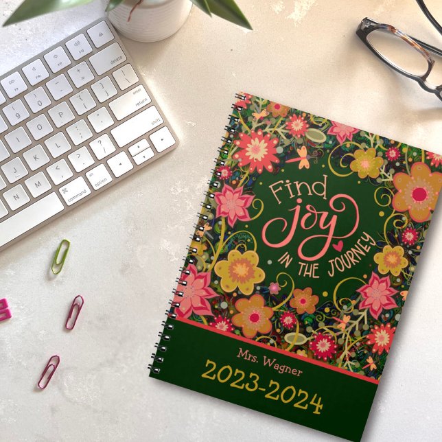 Agenda Alegría personalizada del profesor en la floral de (Subido por el creador)