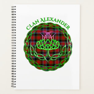 Agenda Alexander Scottish Tartán Celtic Thistle