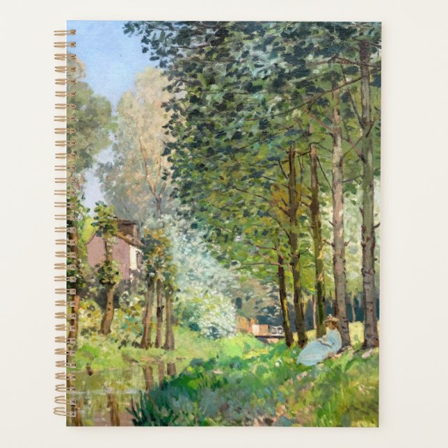 Agenda Alfred Sisley - Descansa a lo largo del Stream (Anverso)