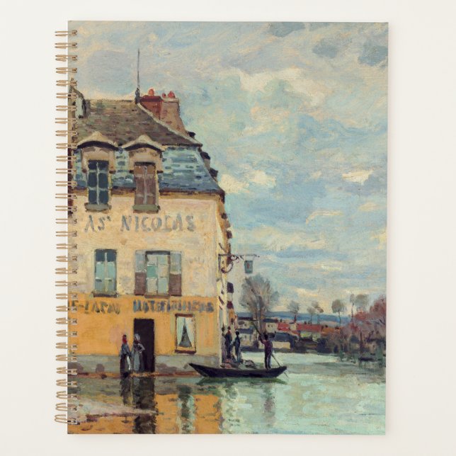 Agenda Alfred Sisley - Inundación en Port-Marly 1872 (Anverso)
