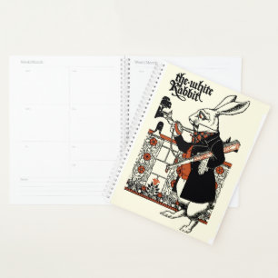 Agenda Alice Conejo Blanco Clásico País de las Maravillas