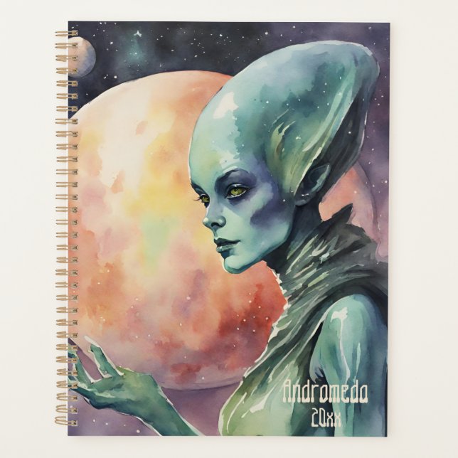 Agenda Alien Space Woman (Anverso)
