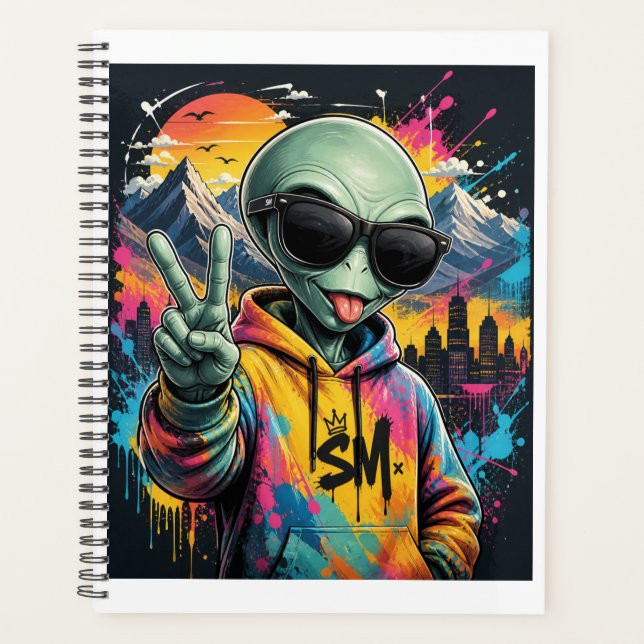 Agenda Alienígena Divertido (Anverso)