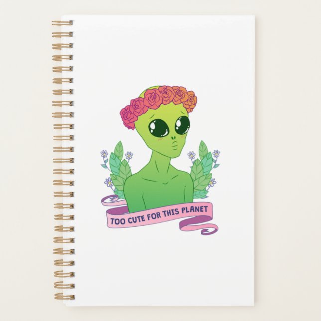 Agenda Alienígena verde lindo (Anverso)