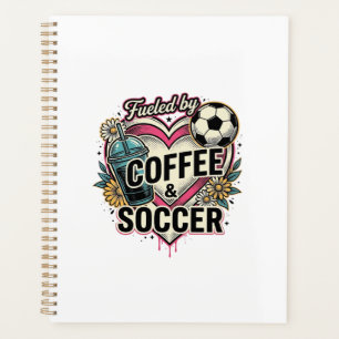 Agenda Alimentado Por Café Y Fútbol Diseño De Camiseta Vi