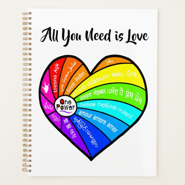 Agenda All You Need is Love (Anverso)