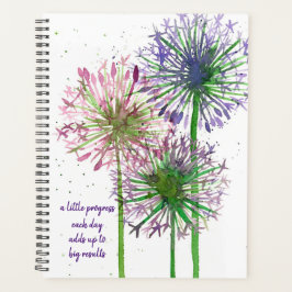 Agenda Allium Flowers Palabras Inspiradoras personalizada