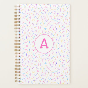 Agenda Allover Sprinkles Pink Multi First Planner